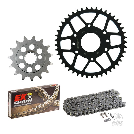 [VARIAS] Kit de transmisión T45 T15 Supersprox Cadena EK 520SRO6-118 O-Ring MLJ Bajaj Dominar 400 17-24 || KTM Duke 390 13-24