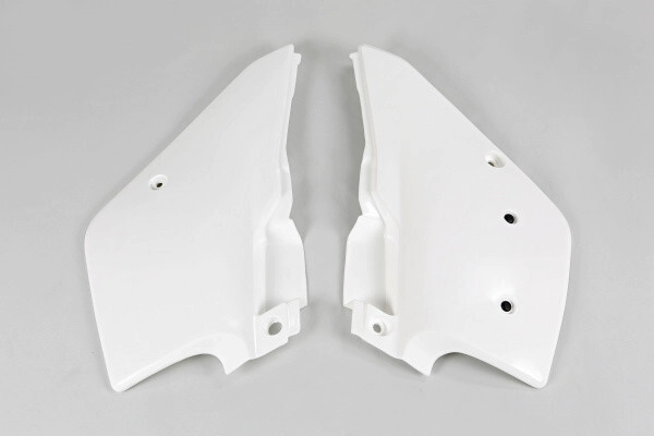 [UFO] Cachas laterales [Color: Blanco] 95/26 Kawasaki KDX 200 95-06 || Kawasaki Cachas KDX 200 95
