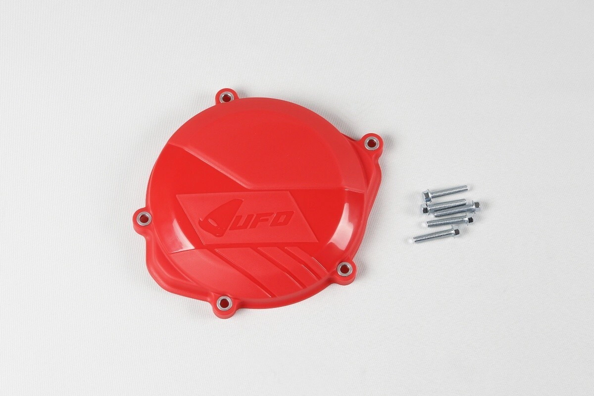 [UFO] Protector de tapa de embrague [Color: ROJO] Proteccion Honda CRF 450 09-16