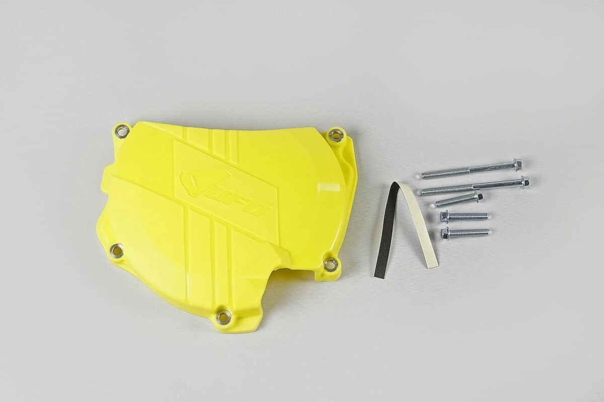 [UFO] Protector de tapa de embrague [Color: AMARILLO] Proteccion Suzuki RM-Z450 11-21
