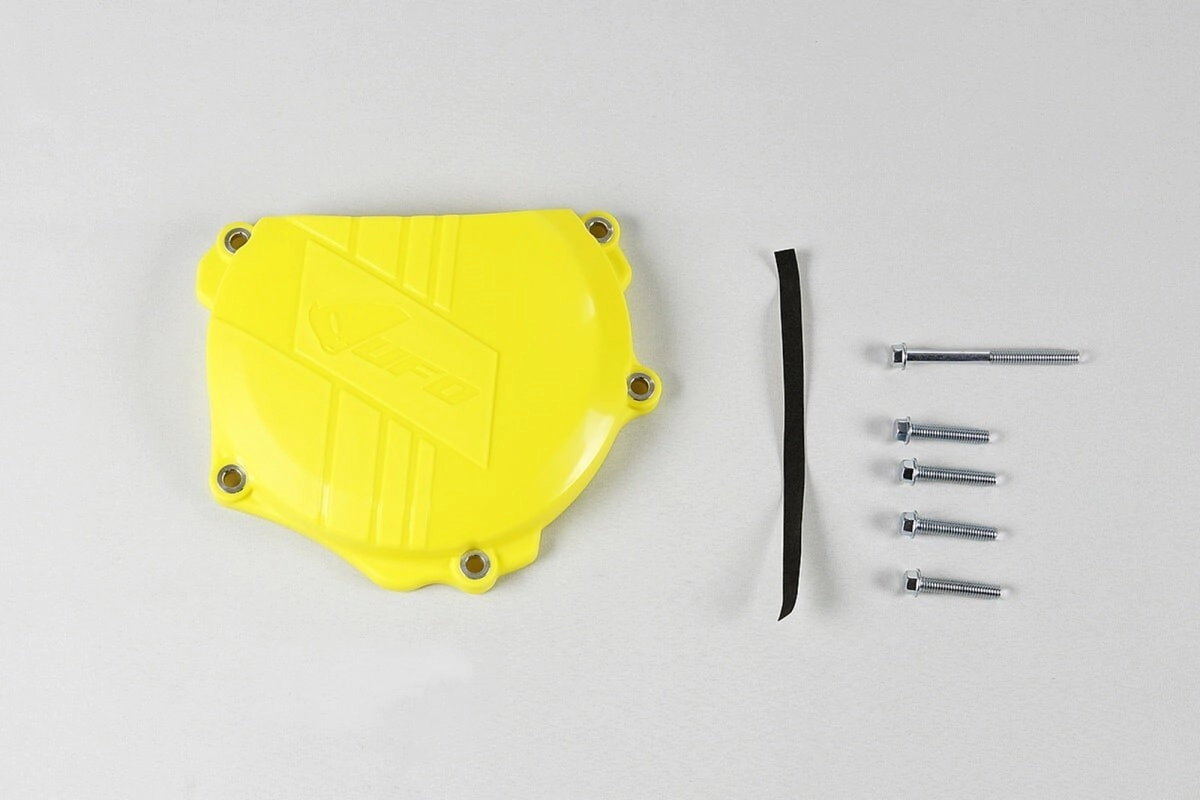 [UFO] Protector de tapa de embrague [Color: AMARILLO] Proteccion Suzuki RM-Z250 07-20