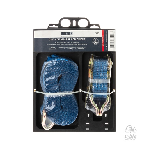 [BREMEN] Cinchos Y Lingas Crique 38MM 8M 3.000KG