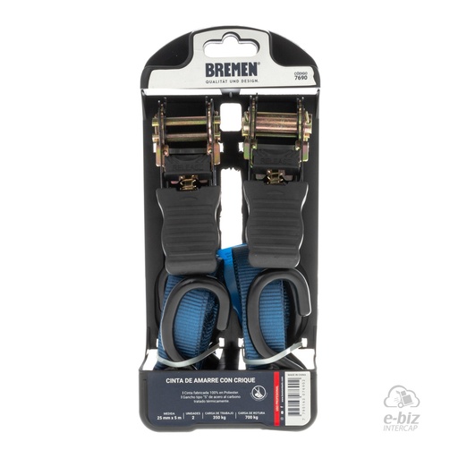 [BREMEN] Cinchos Y Lingas Crique 2 Unidades 25MM 5M 700KG