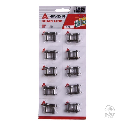 [HENGXIN] Unión de cadena 520H Blister 10 Unidades