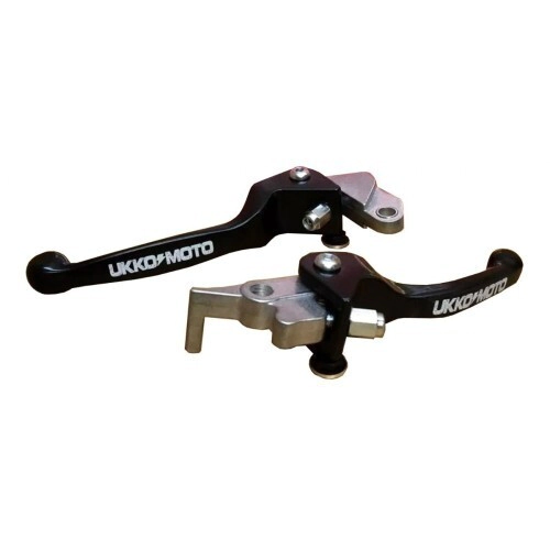 [UKKO] Manijas de freno y embrague Negras Honda CRF 150 07-26, CRF F 150-230 00-25, CRF L 230 08-09, CRF M 230 2009, CRF RB 150 07-26