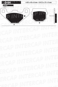 [ORA] Kit de Pastillas de freno | O-64 | Suzuki ZZ 50 C.C.