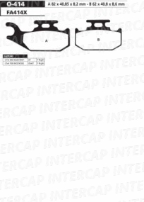 [ORA] Kit de Pastillas de freno | O-414 | Suzuki LT-A 450 / 700 / KINGQUAD