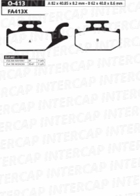 [ORA] Kit de Pastillas de freno | O-413 | Suzuki LT-A 450 / 700