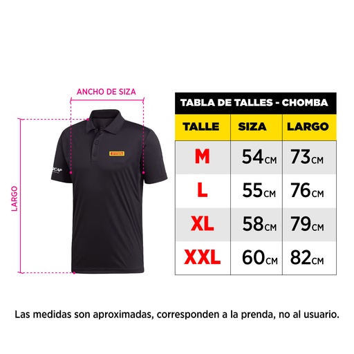 [WIN] Remera [Color: Negro] Talle:L Chomba Promocional Pirelli