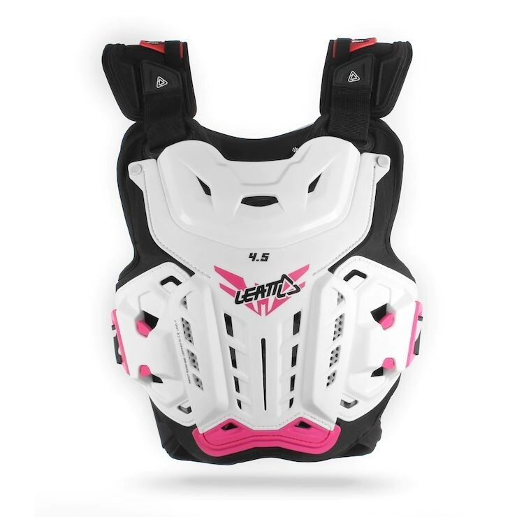 [LEATT] Pechera Protector Mujer [4.5 Jacki] [Color: Blanco/Rosa]