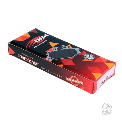 [ORA] Kit de Pastillas de freno [O-69] para Honda CC 250, 250 RG 86, CC 250 RX, RE 350, CR 125-250-500 84-86, XL 350-600 83-87, XR 250-350 84-87