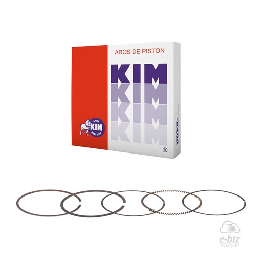 [KIM] Juego de aros de pistón 0.25 (+0.25mm) 63.75mm Bajaj Rouser 180