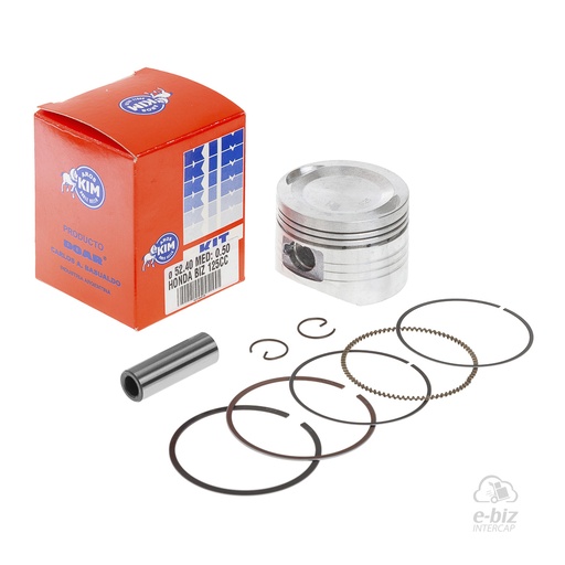 [KIM] Kit de Pistón (+0.50mm) |52.90mm| Honda Biz 125 10-11