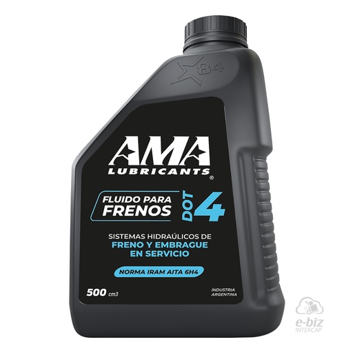 [Ama Oils] Líquido de frenos Brake Fluid DOT 4 500 CC