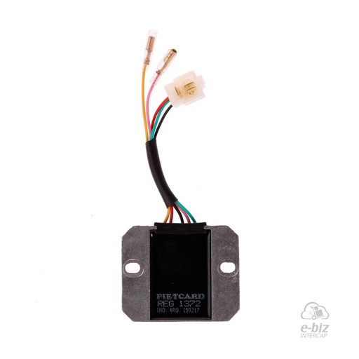 [Pietcard Electronica] Regulador de voltaje 1372 Corriente Continua 12V Monofásico 12A con Tecnología MOSFET MOD 2009 Código Original Hecheng C117-8E06 Honda V-Men 125 SDH