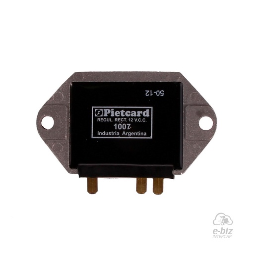 [Pietcard Electronica] Regulador de voltaje 1007 Corriente Continua 12V Monofásico 12A Agrale 125-200 Enduro con Batería