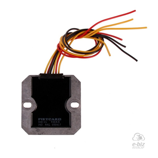 [Pietcard Electronica] Regulador de voltaje 1033 Trifásico Corriente Continua 12V 20A con Tecnología MOSFET Honda CB1 400, NV 750 Custom / Suzuki DR 250/350, GSX 250 / Yamaha TTR 250