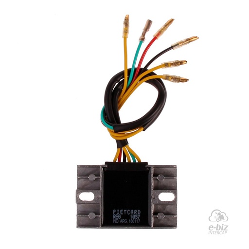 [Pietcard Electronica] Regulador de voltaje 1057 Trifásico Corriente Continua 12V 12A con Tecnología MOSFET Código Original SH 572-12 Honda XR L 250 91-96
