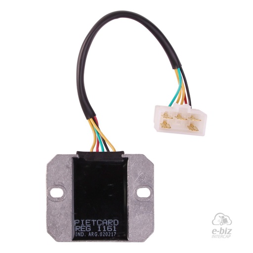 [Pietcard Electronica] Regulador de voltaje 1161 Corriente Continua 12V Monofásico 6A Código Original Woo Shin KEZA-9000 Daelim Daysta 125, VT 125, Revolution 125 VS