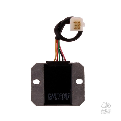 [Pietcard Electronica] Regulador de voltaje 1100 (VA x 1103-1105-1110-1119-1131-1134-1200-1202-1245-1263-1270-1271-1288-1367) Corriente Continua 12V Monofásico 9A Gilera CD 100-3B, Zanella Style 50 Scooter, RX 150 05-24, Mondial RD 150 H, Hunter 150