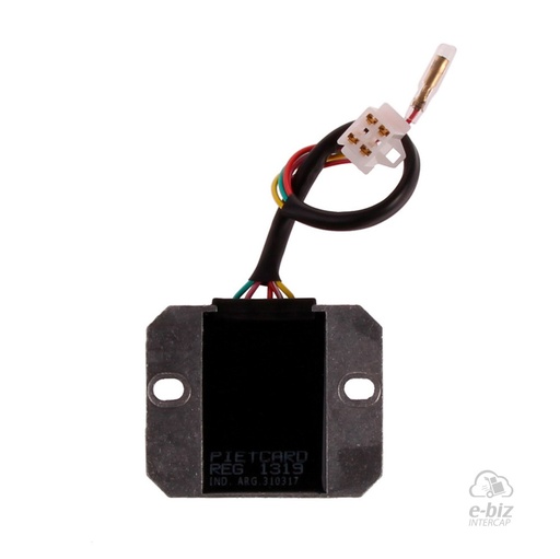 [Pietcard Electronica] Regulador de voltaje 1319 Corriente Continua 12V Monofásico 9A Zanella Scooter 125 ZSC Modelo 2007, Guerrero 150 GSL Kryon MOD 2011
