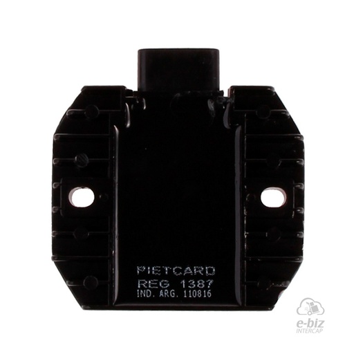 [Pietcard Electronica] Regulador de voltaje Corriente Continua Trifásico 12V 20A con tecnología Mosfet 1387 para Yamaha YBR 250 - Bear Tracker 250 - Bruin 250