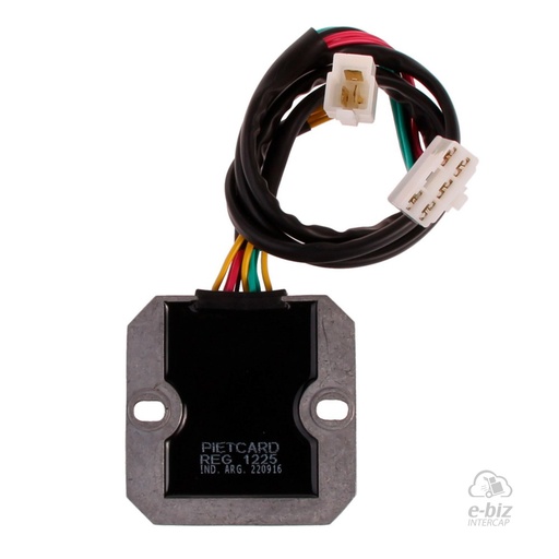 [Pietcard Electronica] Regulador de voltaje Corriente Continua Trifásico 12V 20A con tecnología Mosfet 1225 para Honda Shadow VT 700C V Twin