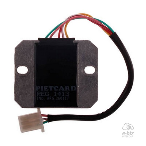 [Pietcard Electronica] Regulador de voltaje Corriente Continua Monofásico 12V 9A luz encendida 1413 para Brava Altino 150 - Motomel DLX/Blitz/PX/CX 150 - Skua 250 - Corven Hunter 150