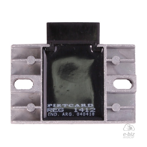 [Pietcard Electronica] Regulador de voltaje Corriente Continua Monofásico 12V 12A con tecnología Mosfet 1412 para Jawa 150 Supernova - Yamaha FZ 16 - YBR 125 - XTZ 125 - Corven Hunter 160