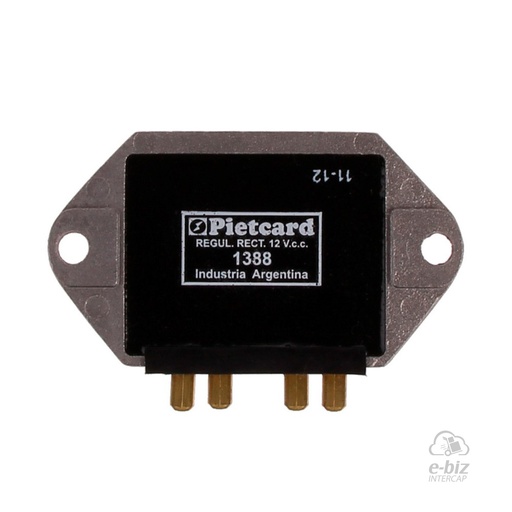 [Pietcard Electronica] Regulador de voltaje Corriente Continua Monofásico 12V 12A 1388 para Gilera Apache 125 (año 1994)