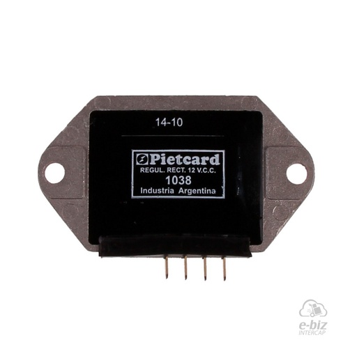 [Pietcard Electronica] Regulador de voltaje Corriente Continua Monofásico 12V 12A 1038 para Zanella NT 200 - Frambretta Lavoro 125 volante Ducati