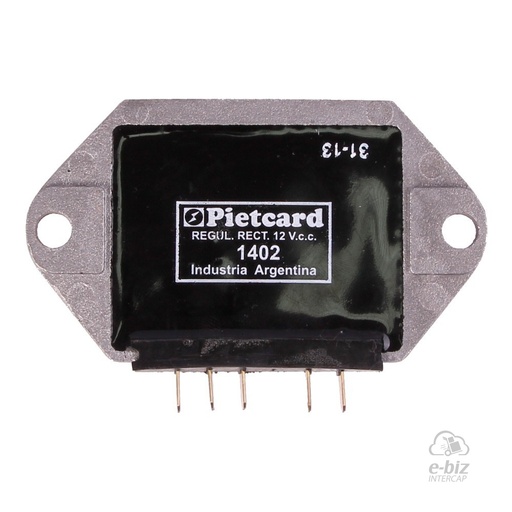 [Pietcard Electronica] Regulador de voltaje Corriente Continua Monofásico 12V 20A 1402 para Piaggio 125 Ape Furgón (año 1999)