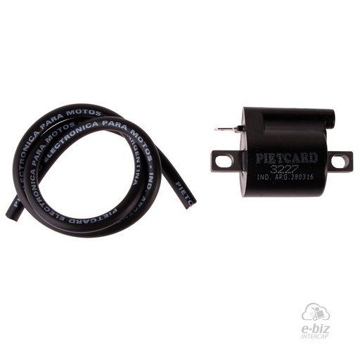 [Pietcard Electronica] Bobina de alta 3227 Reemplaza 3225 Motomel BIT 110, BIT 110 Tuning, 110 Cliper, 125 Top, 125 CG, 150 CG S1 Appia Brezza 150 13-24 || Cerro BIX 110 05-24 || Corven Energy 110 06-12 || Gilera Smash 110 20-23 || Guerrero GT Day 110 04-24