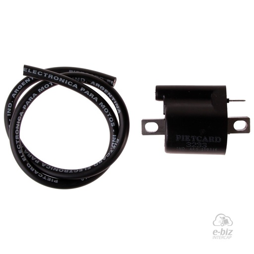 [Pietcard Electronica] Bobina de alta 3233 Reemplaza 3225 Zanella ZB 110, Sexi 110 HJ, 110 Vento, Swing 110, Custom 150, Cuatriciclo 150 Appia Brezza 150 13-24 || Cerro BIX 110 05-24 || Corven Energy 110 06-12 || Gilera Smash 110 20-23 || Guerrero GT Day 110 04-24