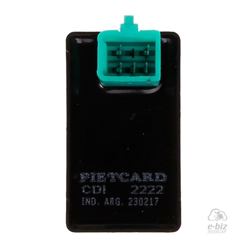 [Pietcard Electronica] CDI con avance, alimentación a magneto 2222 (reemplaza a 2072) Kymco 110 Activ / Visa 110R / 125 Activ / 125 Spike - Cerro BIX 110 05-24 || Gilera Smash 110 20-23 || Honda Biz 100 00-12 || Motomel Max 110 2022 || Zanella DUE 110 05-24, Hot 90 05-24