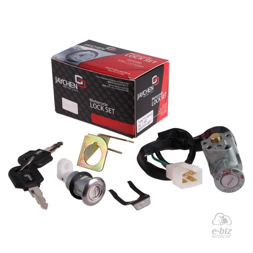 [Jaychen] Llave de contacto Genérica 110 con kit de cerraduras Cerro BIX 110 05-24 || Corven Energy 110 06-15 || Gilera Smash 110 20-23 || Mondial LD 110 2021 || Zanella DUE 110 05-24