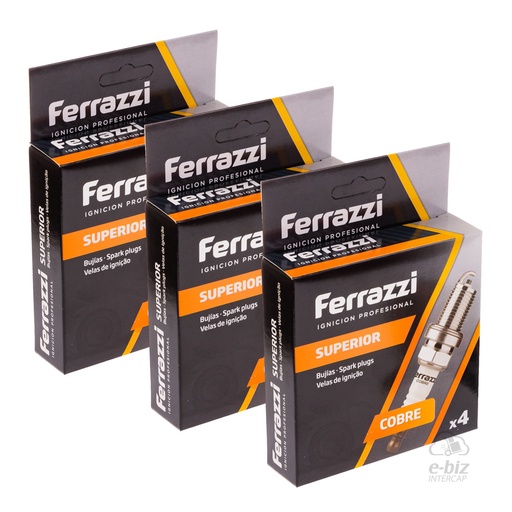 [FERRAZZI] Bujía NR8CC [NGK: CPR8EA-9] 3 cajas de 12 unidades