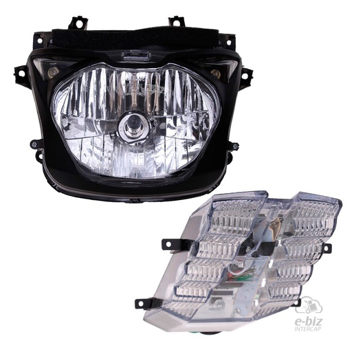 [JFW] Juego de faros delantero y trasero Bajaj Rouser UG3 180 10-24