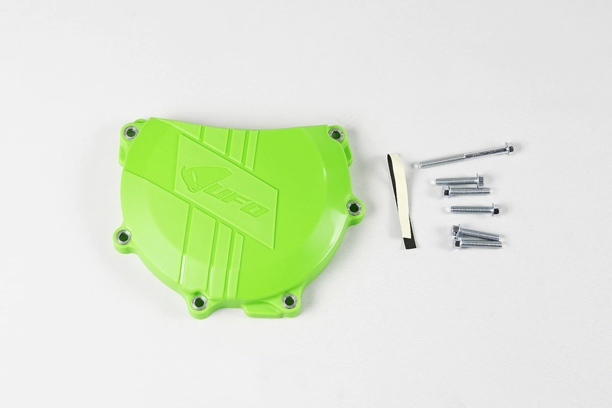 [UFO] Protector de tapa de embrague [Color: VERDE] KXF 450 06-15