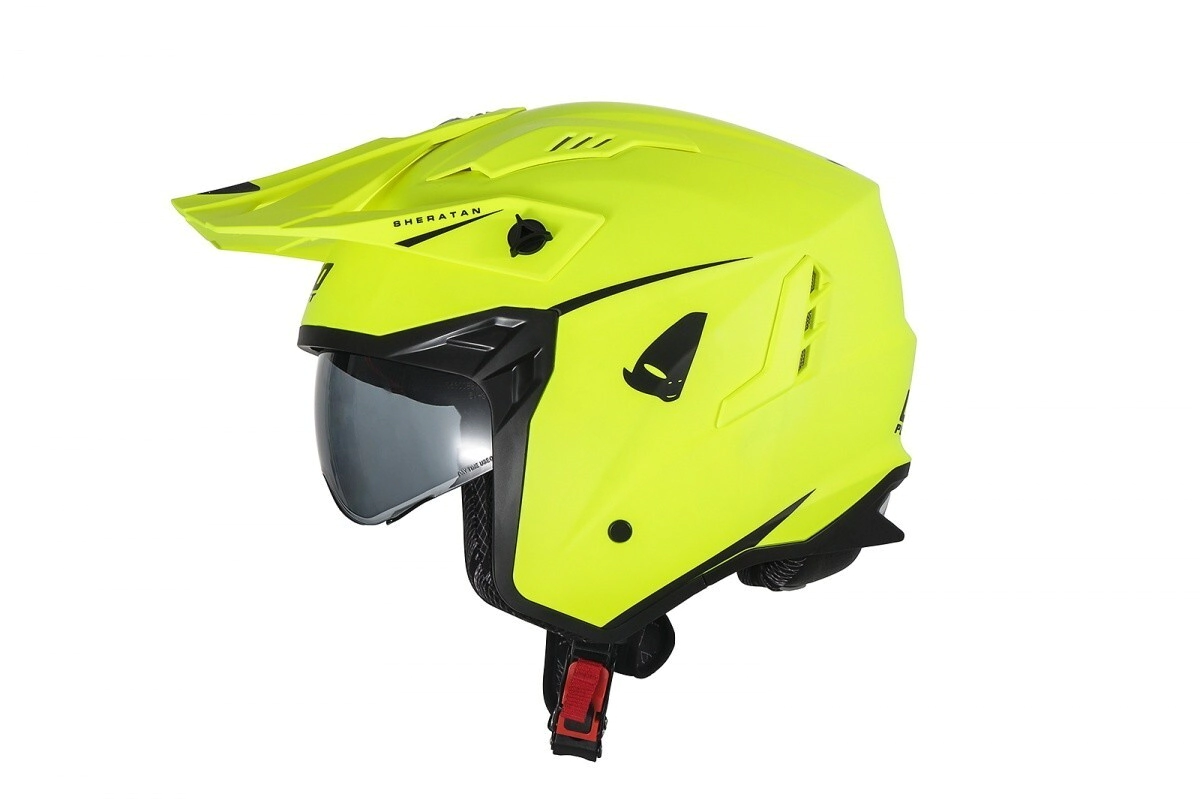 [UFO] Casco Cross Jet Sheratan [Color: Amarillo Neón] Talle S