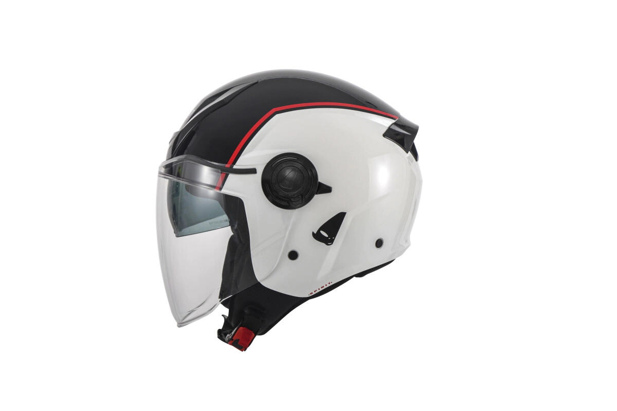 [UFO] Casco Jet Spirit [Color: Blanco/Negro] Talle L