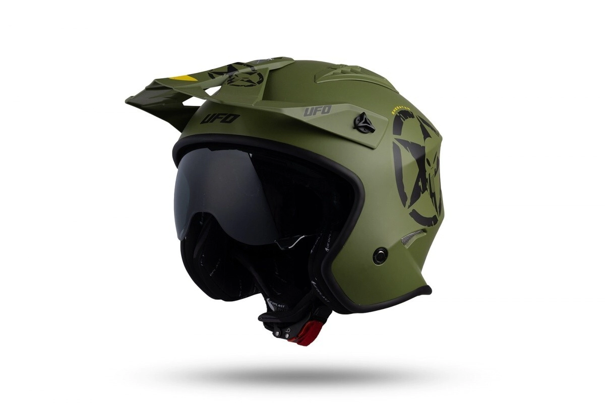 [UFO] Casco Jet Sheratan [Color: Verde] + Visera Clear Talle M