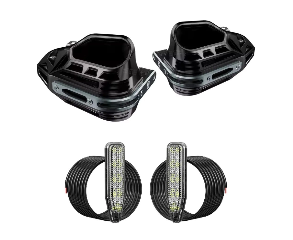 [KEWIG MOTO EQUIPMENT] Cubremanos Gen 1 LED Reforzados Aluminio + PC