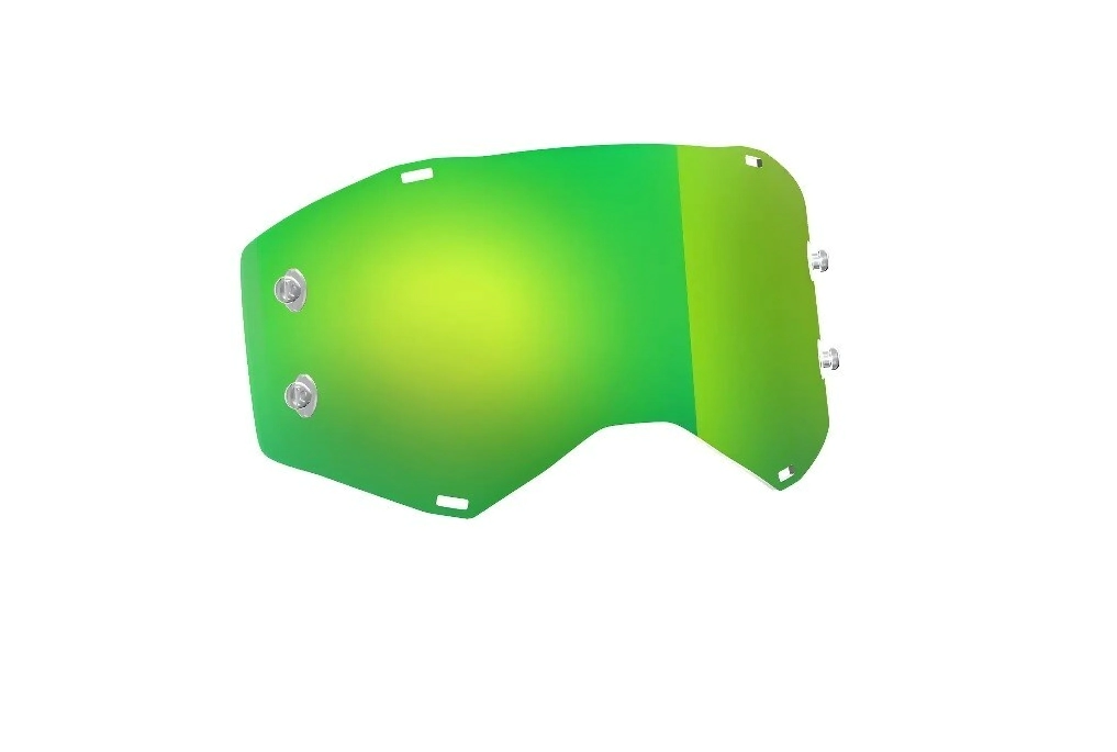 [Scott] Vidrio de repuesto Works Hustle SGL Color Verde Espejado Works