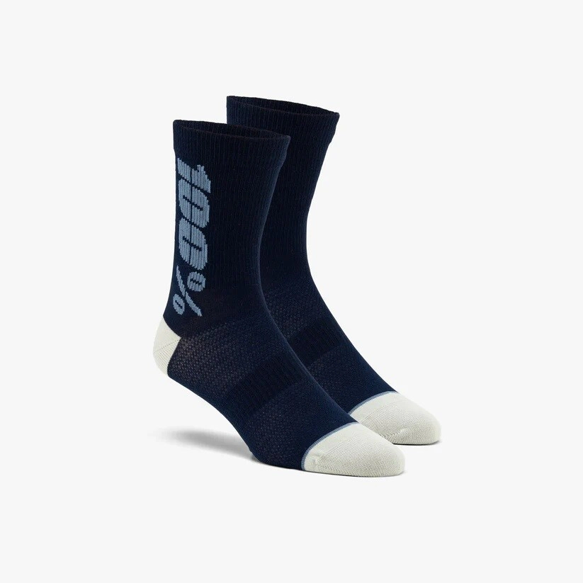 [100%] Medias Rythym Merino Wool Performance Socks [Color: Azul Marino y Pizarra] Talle:S/M