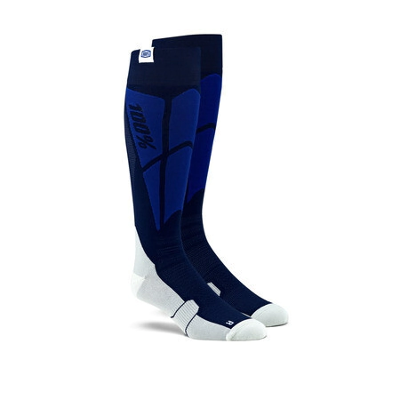 [100%] Medias Hi Side Thin MX Sock [Color: Azul Marino y Gris] Talle:S/M