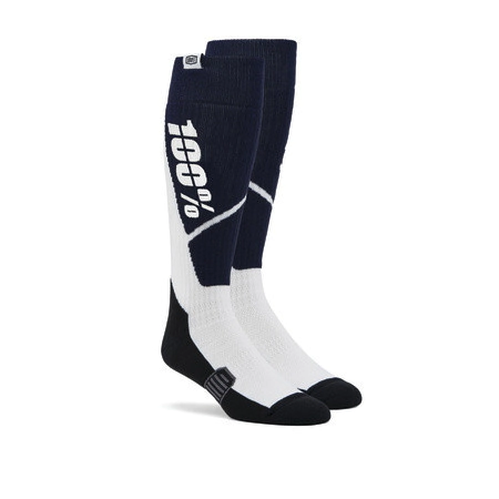 [100%] Medias Torque Thick Comfort MX Sock [Color: Azul Marino y Blanco] Talle:S/M