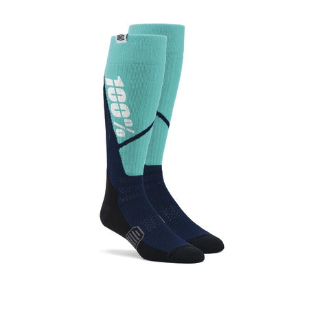 [100%] Medias Torque Thick Comfort MX Sock [Color: Acero y Azul Marino] Talle:S/M