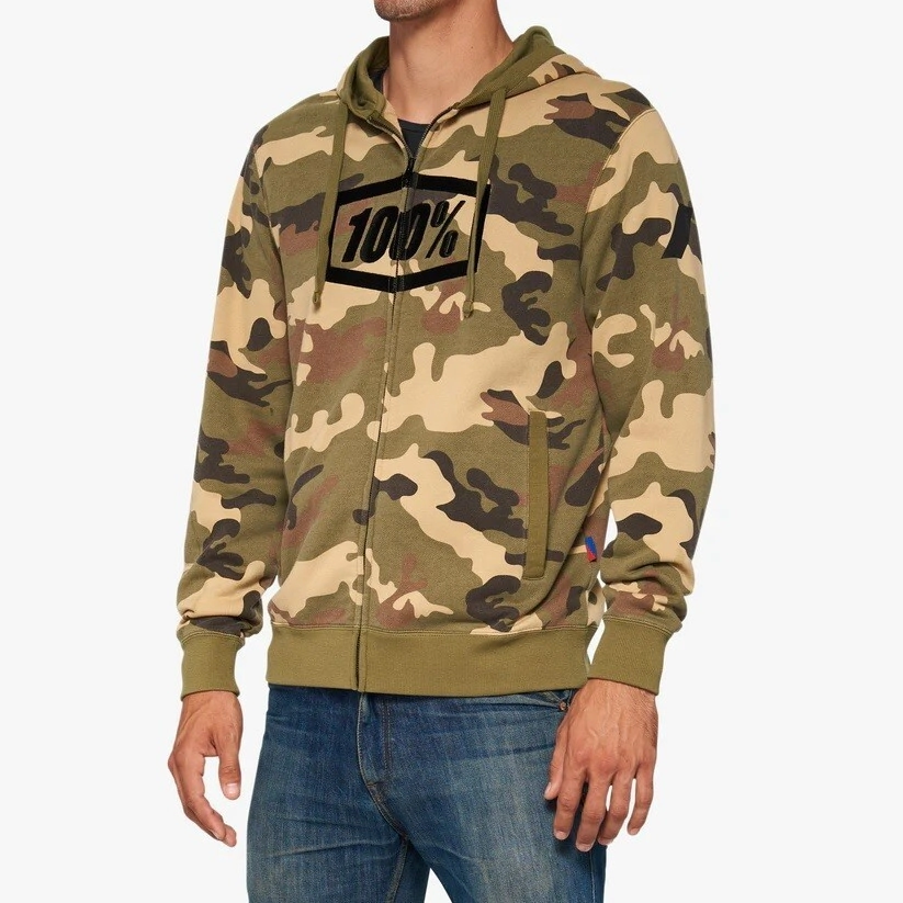 [100%] Campera Syndicate Zip Hoodie Fleece [Color: Camuflado] Talle:S