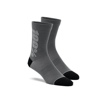 [100%] Medias Rythym Merino Wool Performance [Color: Negro/Carbón] Talle:L/XL